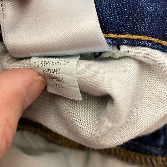 Old Navy Women's Distressed High Rise OG Straight Crop Midi Jeans Blue Size 16 - Picture 11 of 12